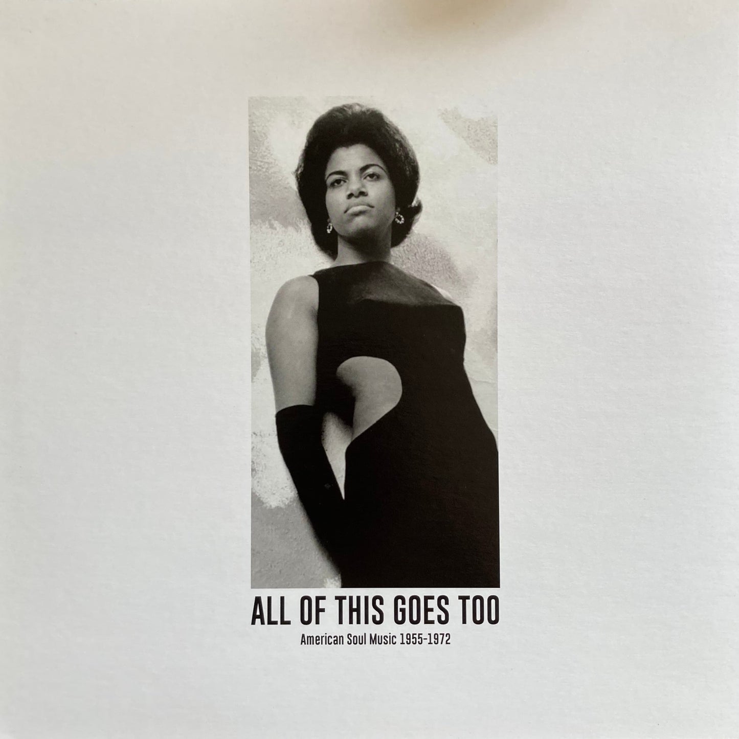 Back cover of All Of This Goes Too Vol. 2, double LP compilation with gold foil embossing.