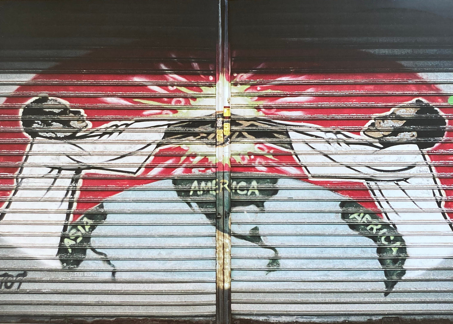 Inside gatefold art of We Buy Diabetic Test Strips 2LP by Armand Hammer
