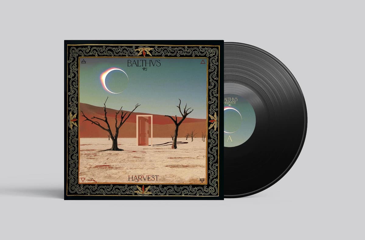 Cover art and vinyl for BALTHVS - Harvest