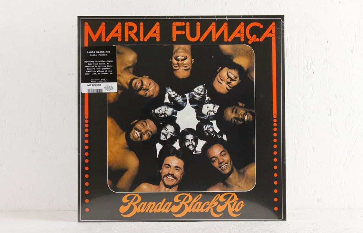 Vinyl record cover for 'Maria Fumaóa' by Banda Black Rio on a white background