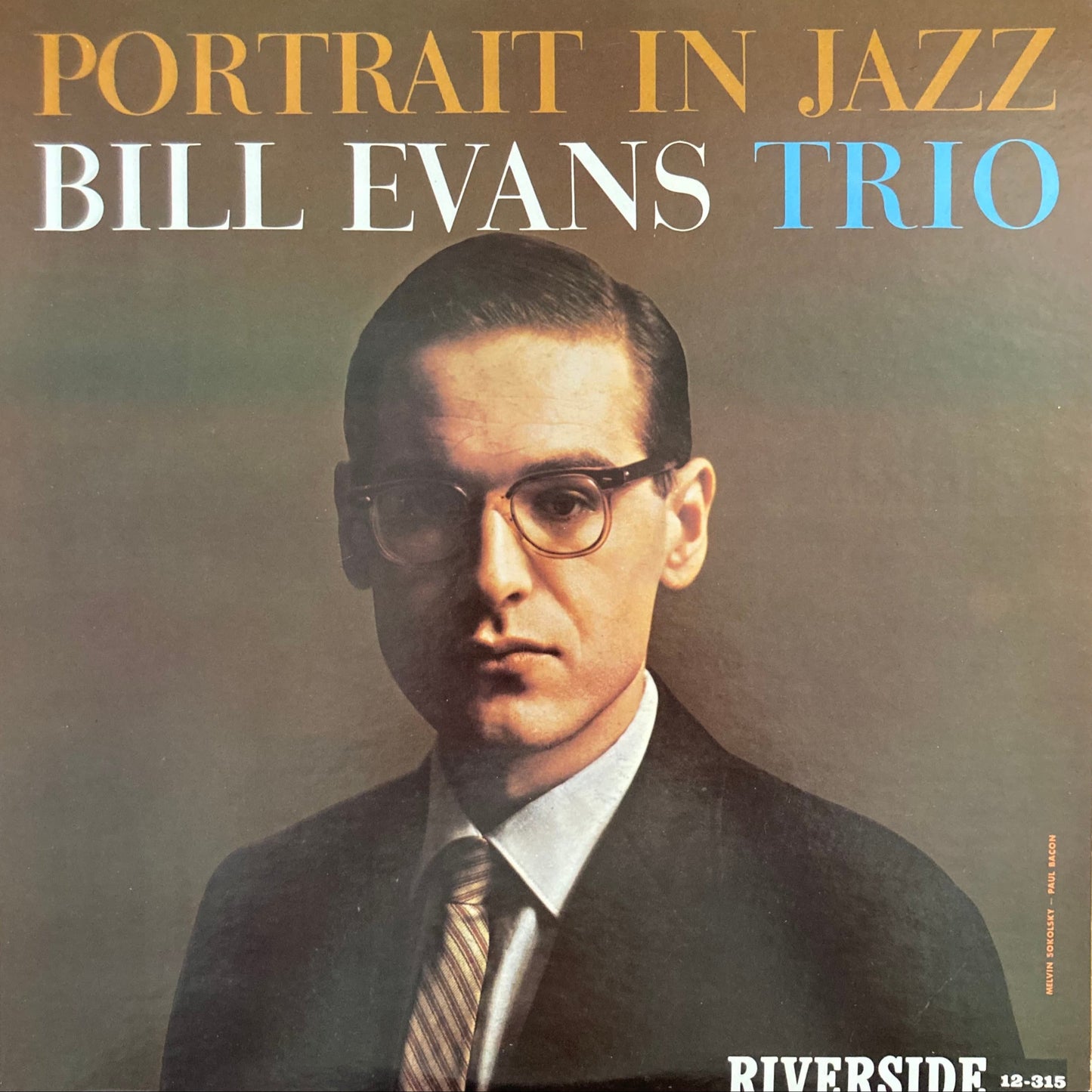 Front cover of Bill Evans – Portrait in Jazz, 1976 Japanese reissue on Riverside Records