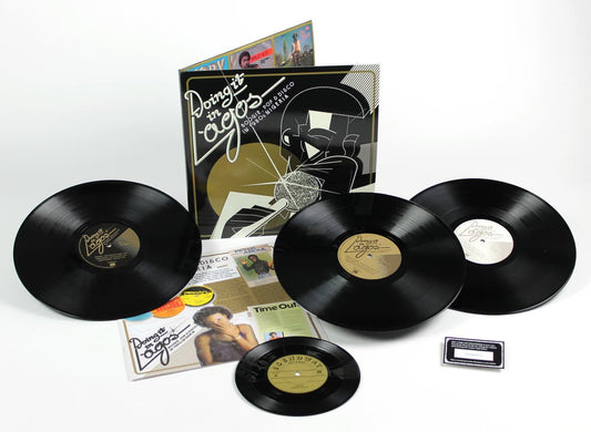 Doing It In Lagos 3LP + 7" vinyl compilation. Black vinyl set from Soundway Records with gatefold jacket and liner notes on Nigerian boogie and disco.