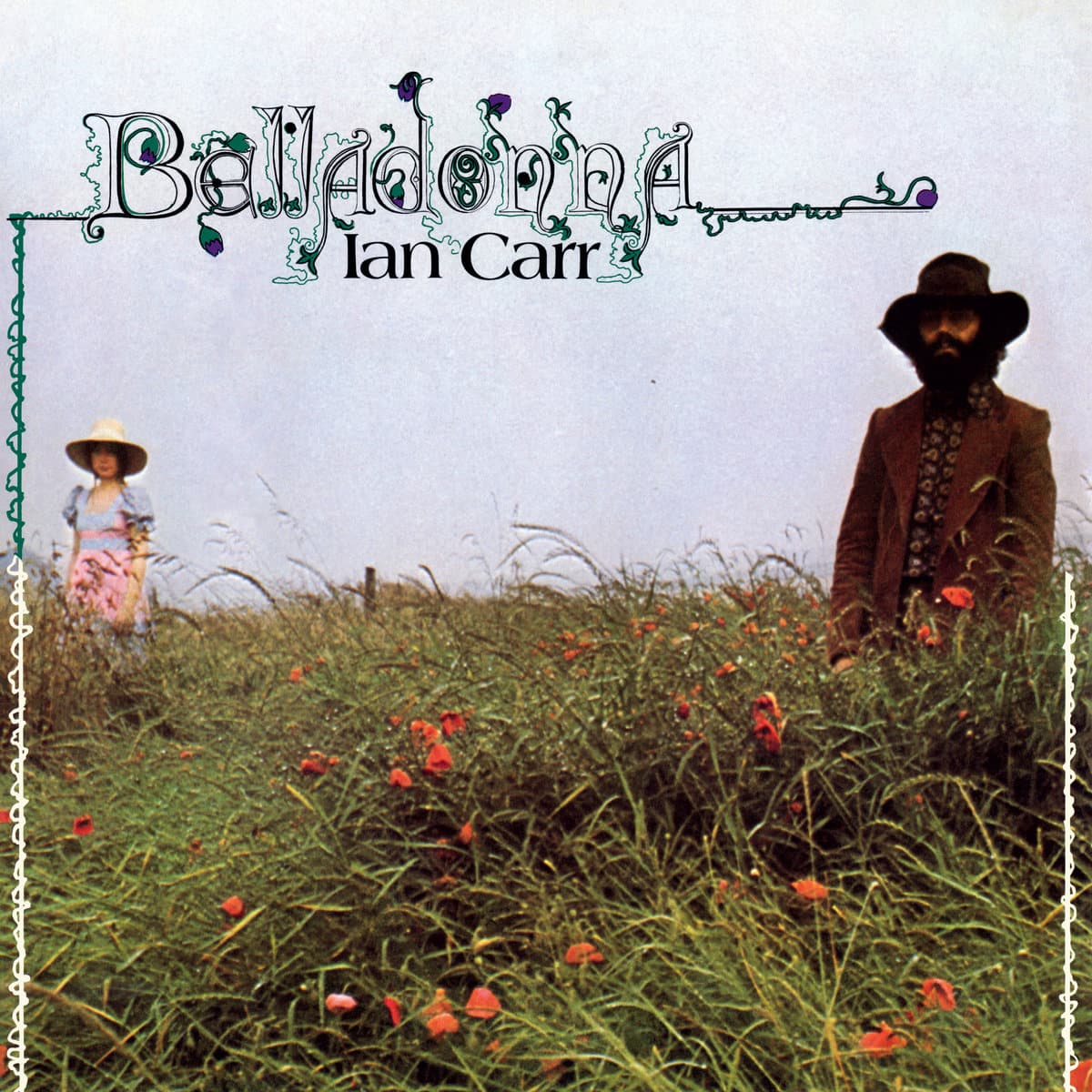 Album cover with two people in a field of flowers and the text 'Balladona' and 'Ian Carr'.