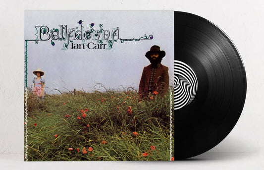 Vinyl record with cover featuring a person in a field and the title 'Balladonna' by Ian Carr.