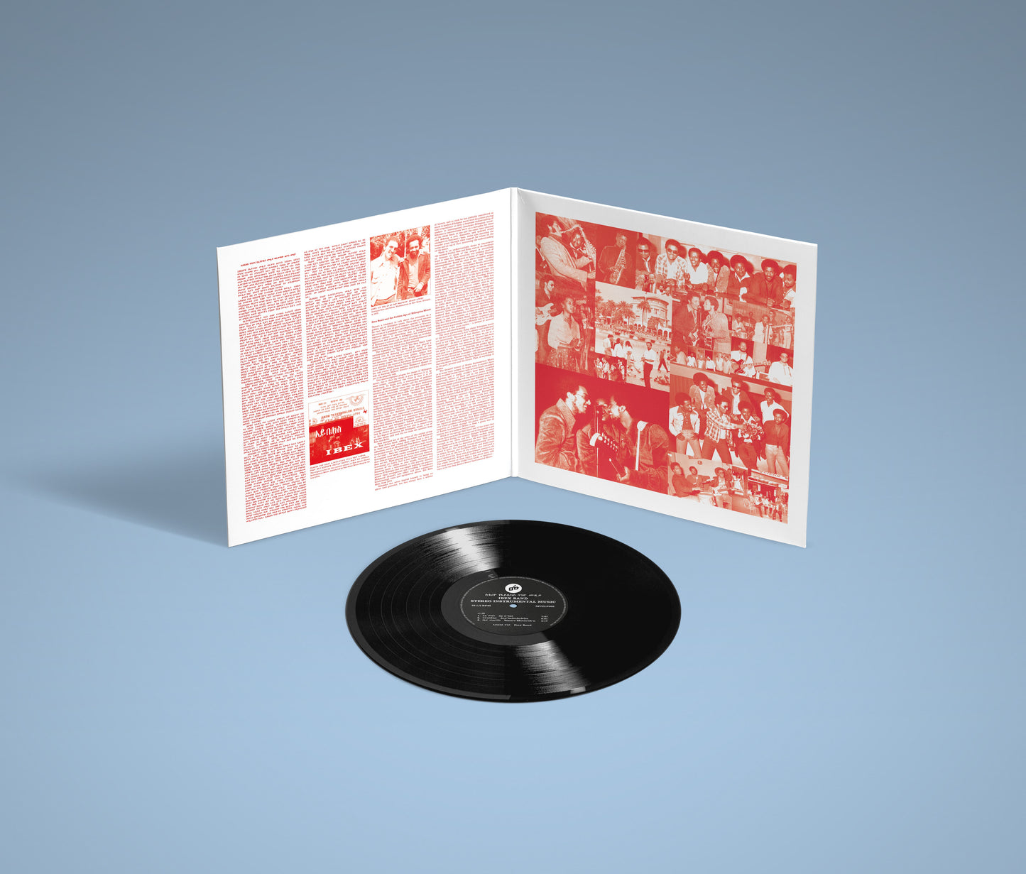 Ibex Band – Stereo Instrumental Music 2LP gatefold vinyl reissue of rare 1976 Ethio-jazz recordings featuring swirling organs, deep funk, and historic grooves.