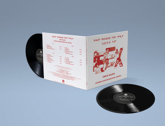 Ibex Band – Stereo Instrumental Music 2LP gatefold vinyl reissue of rare 1976 Ethio-jazz recordings featuring swirling organs, deep funk, and historic grooves.