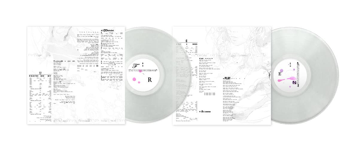 Clear James K - Friend vinyl records with labels on a white background