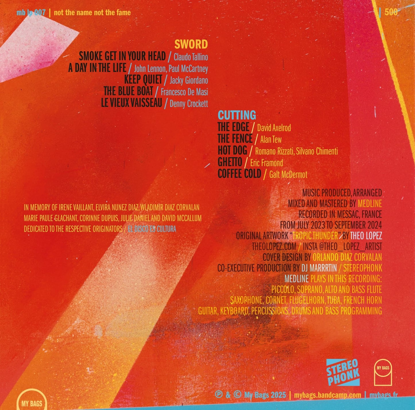 Medline – The Edge LP on limited edition Orange Apricot vinyl. Jazz-funk, library, and cinematic grooves.