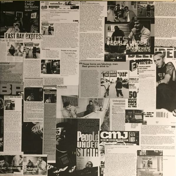 Updated liner notes for People Under The Stairs album O.S.T., featuring over 100 original print reviews from its first release.