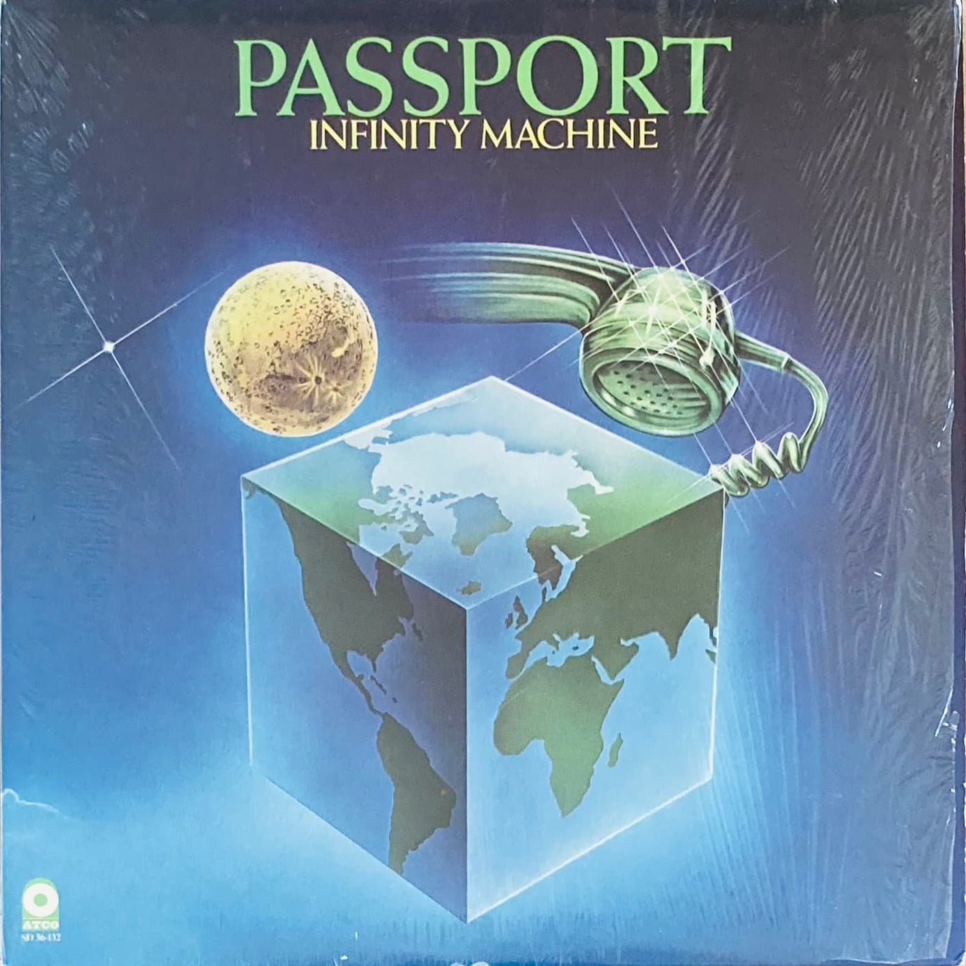 Front cover of Passport – Infinity Machine 1976 US LP with original shrink wrap