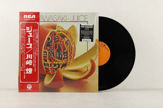 Vinyl record with a colorful cover featuring a fruit illustration and 'RCA' branding.
