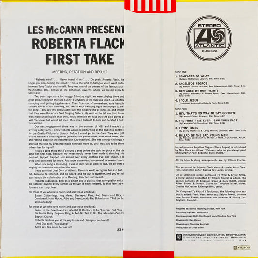 Back cover of First Take Japanese pressing, Atlantic P-8242A