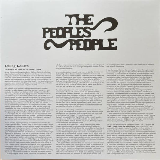 Album cover with text and stylized title 'The Peoples People' on a light gray background