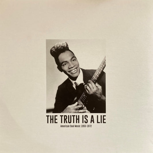 Back cover of "The Truth Is A Lie" 2LP soul compilation – deluxe gold foil jacket with black sleeves, released by Cairo Records.