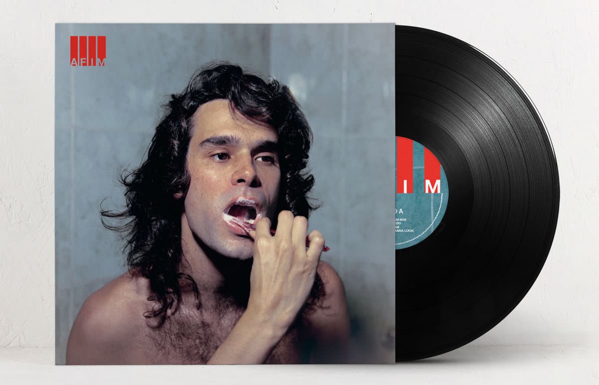 Vinyl record for Ze Ibarra - AFIM with a person on the cover and a white background