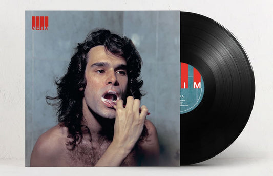 Vinyl record for Ze Ibarra - AFIM with a person on the cover and a white background