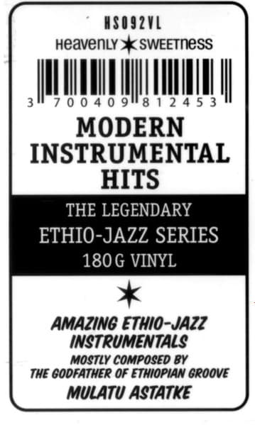 Hype stick forEthiopian Modern Instrumental Hits featuring description - "Amazing Ethio-Jazz instrumentals mostly composed by the godfather of Ethiopian groove, Mulatu Astatke"