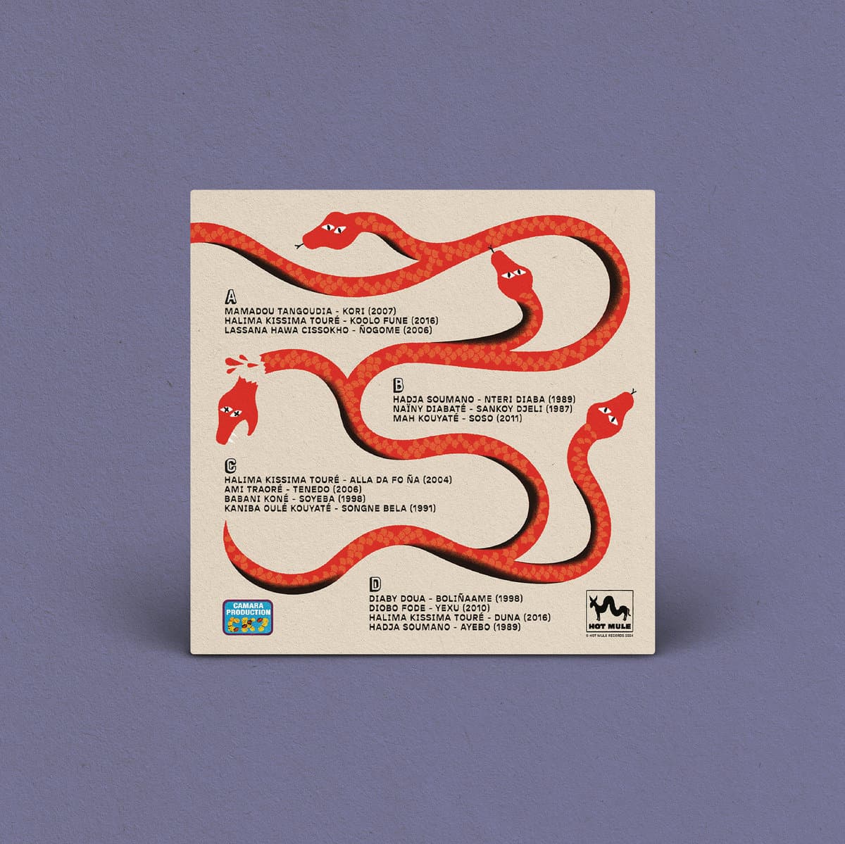 Wagadu Grooves – The Hypnotic Sound of Camara 1987–2016 2LP in gatefold sleeve, limited edition of 500. Rare West African grooves from the Soninke diaspora.