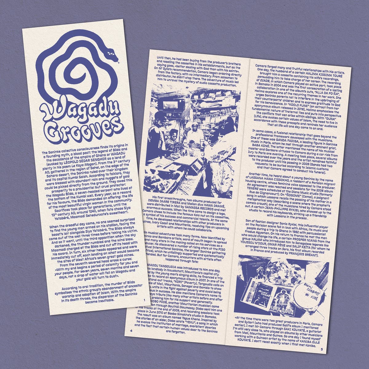 Wagadu Grooves – The Hypnotic Sound of Camara 1987–2016 2LP in gatefold sleeve, limited edition of 500. Rare West African grooves from the Soninke diaspora.