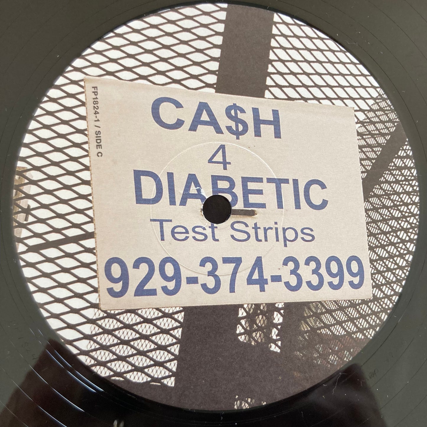 Vinyl label for We Buy Diabetic Test Strips by Armand Hammer