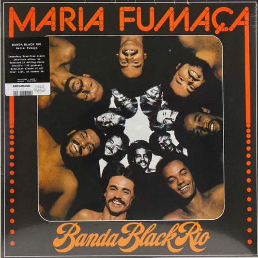 Album cover of 'Maria Fumaça' by Banda Black Rio with a circular arrangement of faces.