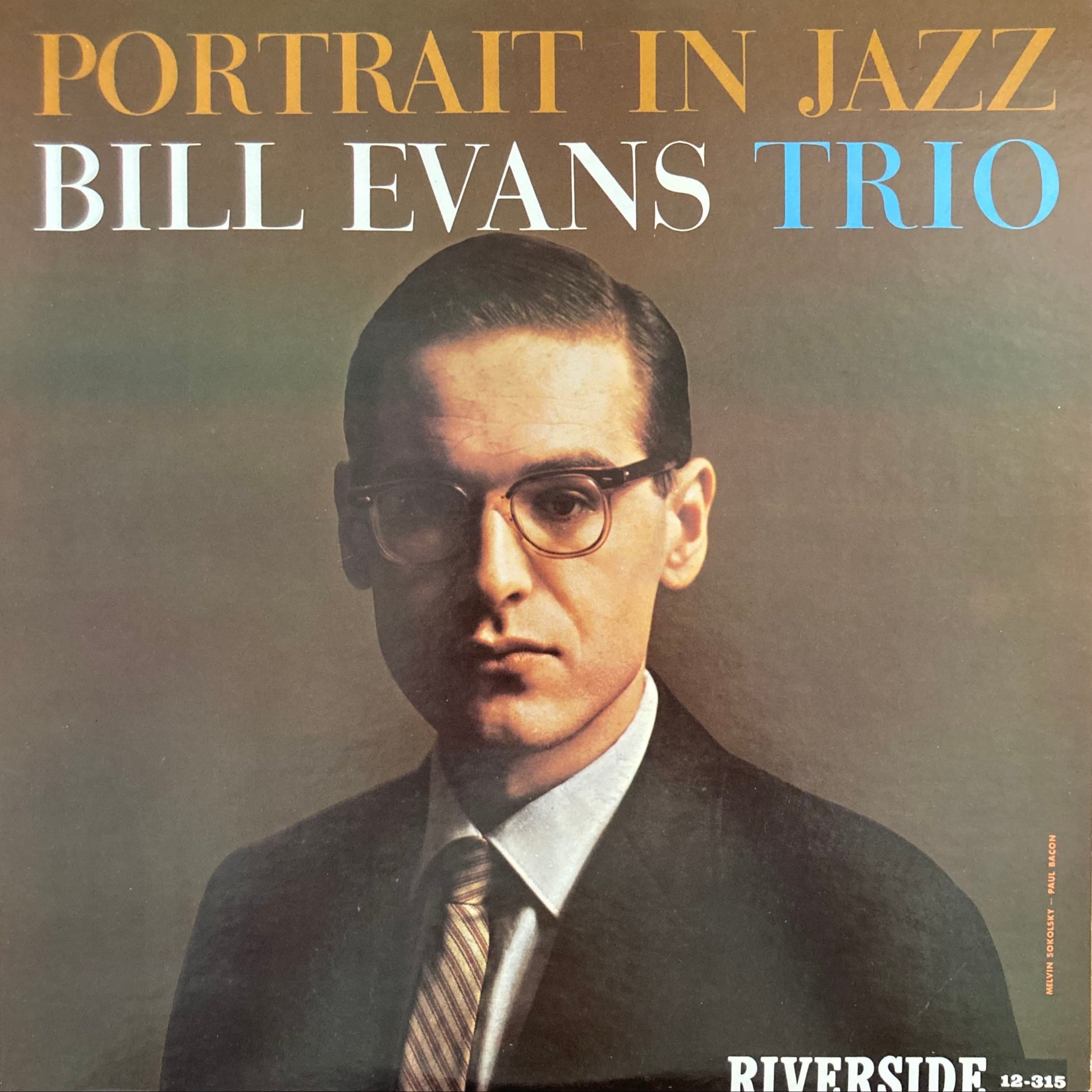 Front cover of Bill Evans – Portrait in Jazz, 1976 Japanese reissue on Riverside Records