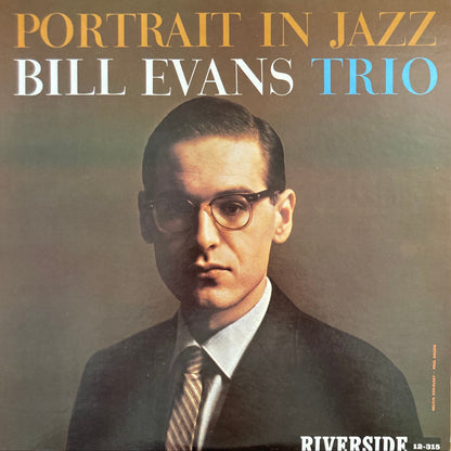 Front cover of Bill Evans – Portrait in Jazz, 1976 Japanese reissue on Riverside Records