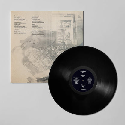 Confucius MC & Sebastian Keb – Songs For Lost Travellers (2025) 1LP black vinyl. Lo-fi hip-hop with jazz, folk, and raw analog textures.
