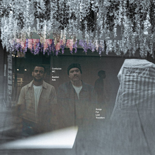 Confucius MC & Sebastian Keb – Songs For Lost Travellers (2025) 1LP black vinyl. Lo-fi hip-hop with jazz, folk, and raw analog textures.