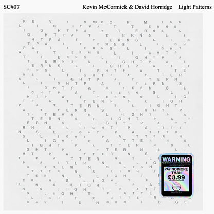 Album cover with text 'Kevin McCormick & David Horridge Light Patterns' and a warning label.