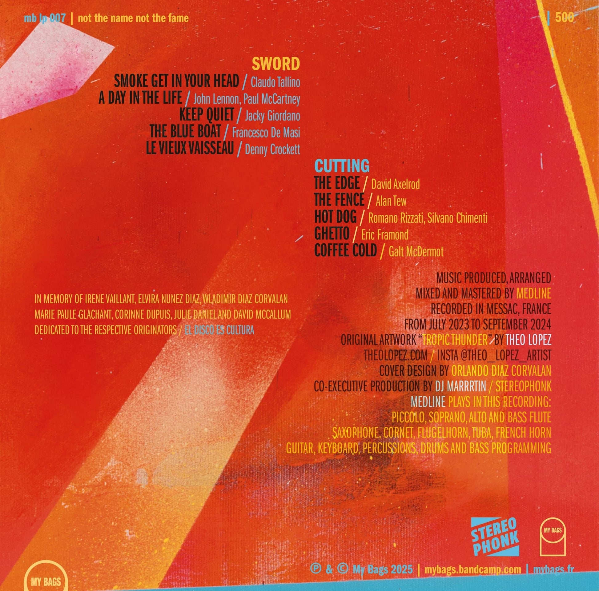 Medline – The Edge LP on limited edition Orange Apricot vinyl. Jazz-funk, library, and cinematic grooves.