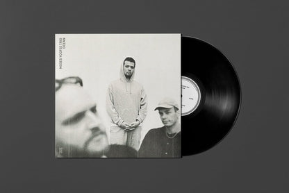 Vinyl record for Moses Yoofee Trio - Ocean with a black and white cover featuring three people on a dark gray background