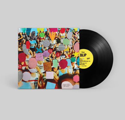Vinyl record for NAHReally and The Expert - BLIP with colorful cover and 'BLIP' label on a gray background