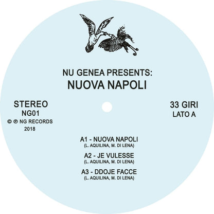 Nu Genea – Nuova Napoli LP reissue in tip-on sleeve; Mediterranean funk meets Neapolitan disco and boogie in a sun-drenched modern classic.