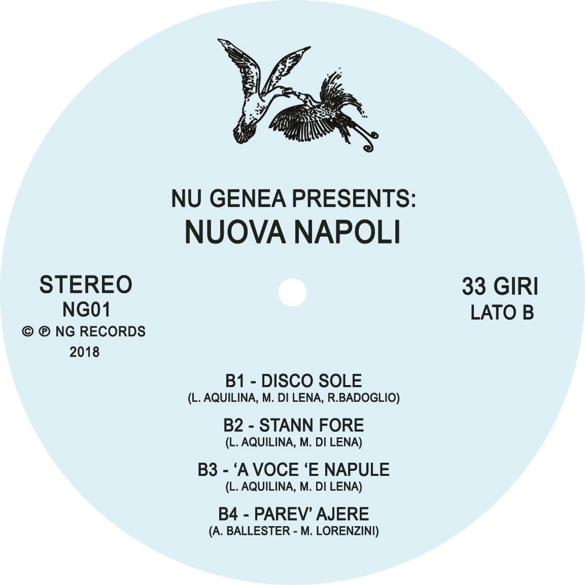 Nu Genea – Nuova Napoli LP reissue in tip-on sleeve; Mediterranean funk meets Neapolitan disco and boogie in a sun-drenched modern classic.