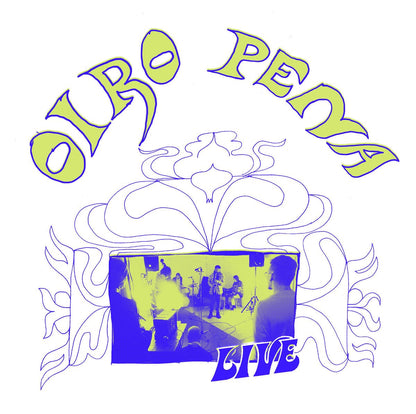 Album cover with 'Oiro Pena' and 'Live' text, featuring a band on stage.