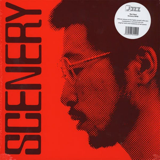 Album cover of Ryo Fukui’s Scenery – classic Japanese jazz reissue on 180g vinyl, featuring half-speed mastering and deluxe tip-on gatefold sleeve