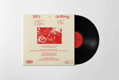 Back cover, track list and vinyl for SFJ - Drifting