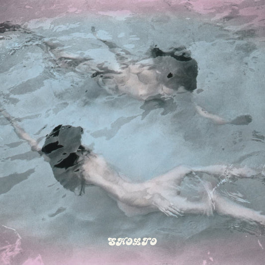 Cover art for Sholto - Sirens, featuring a painting of a person underwater with a blurred background and 'SHOLTO' text.