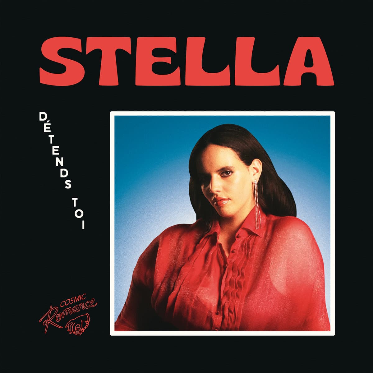 Cover art for Stella - Détends Toi, featuring a photo of the singer against a blue background.