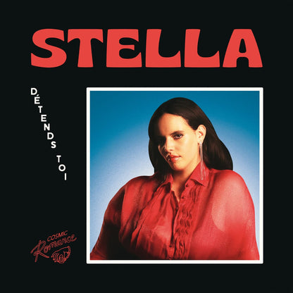 Cover art for Stella - Détends Toi, featuring a photo of the singer against a blue background.
