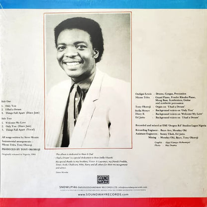 Steve Monite – Only You LP (180g black vinyl). 1984 Nigerian synth-funk and disco reissued by Soundway Records with liner notes and restored audio.