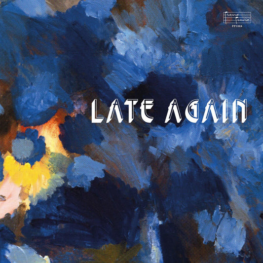 Album cover of Sven Wunder – Late Again, a cinematic jazz-funk LP in a deluxe tip-on sleeve, combining orchestral textures with mellow nighttime moods.