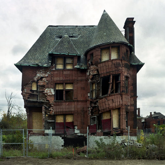 Hiding Places LP reissue by billy woods & Kenny Segal on black vinyl. 2024 pressing with restored crumbling-house cover art and gatefold jacket.