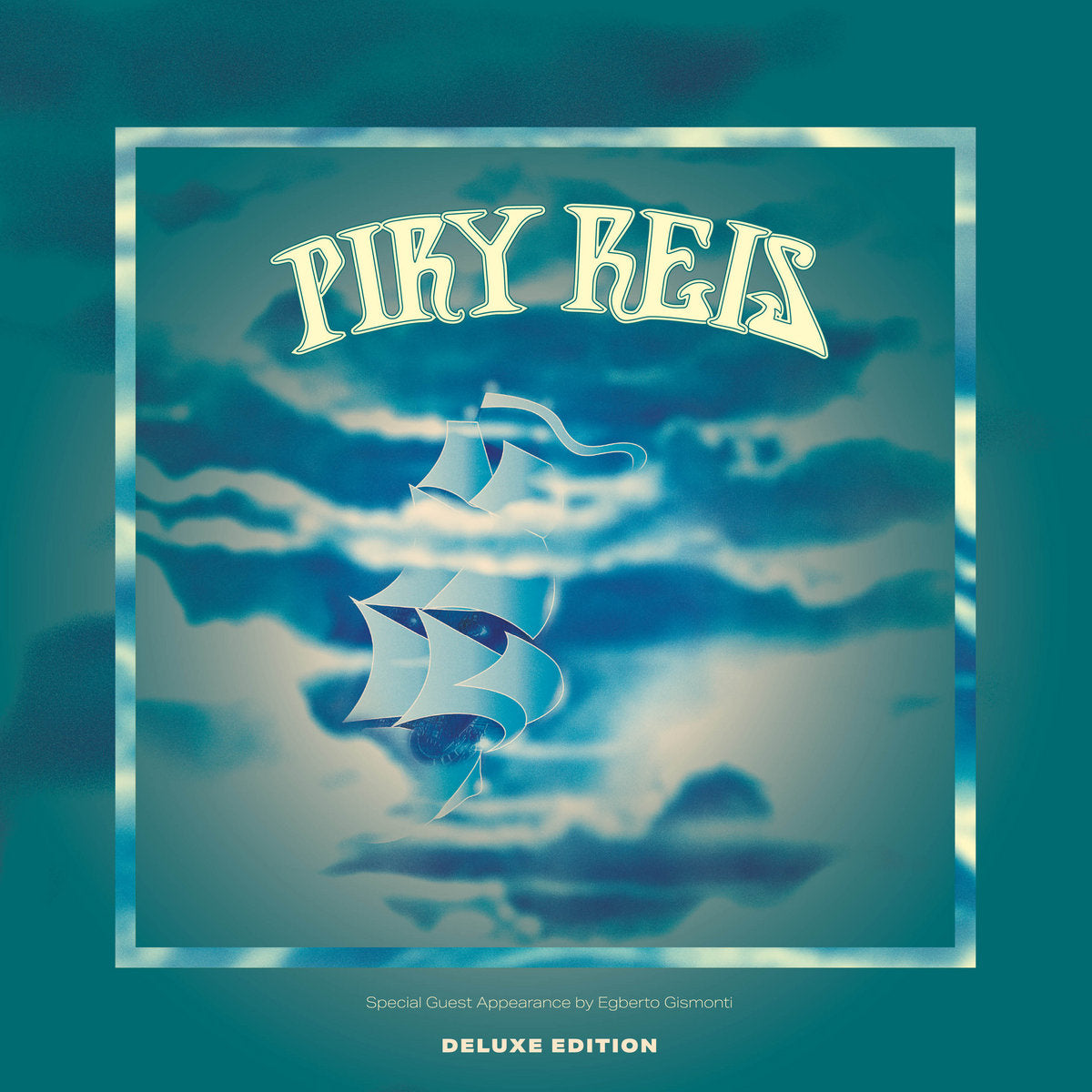 Album cover with ship illustration and 'PIRY REIS' text on a blue background