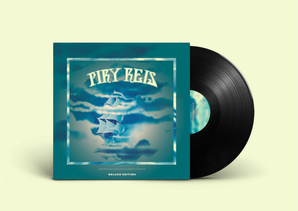 Vinyl record with a blue cover featuring an illustration of a ship and the text 'Piry Reis'.