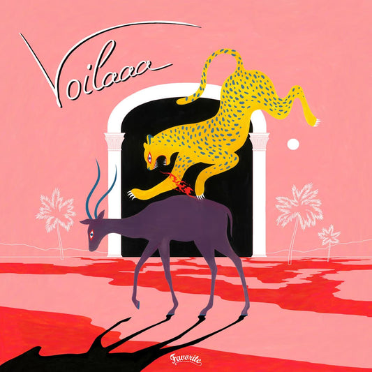 Voilaaa – Voiciii 2LP gatefold vinyl featuring Afro-disco, funk, and tropical grooves with vocals by Pat Kalla, Lass, David Walters, and more.